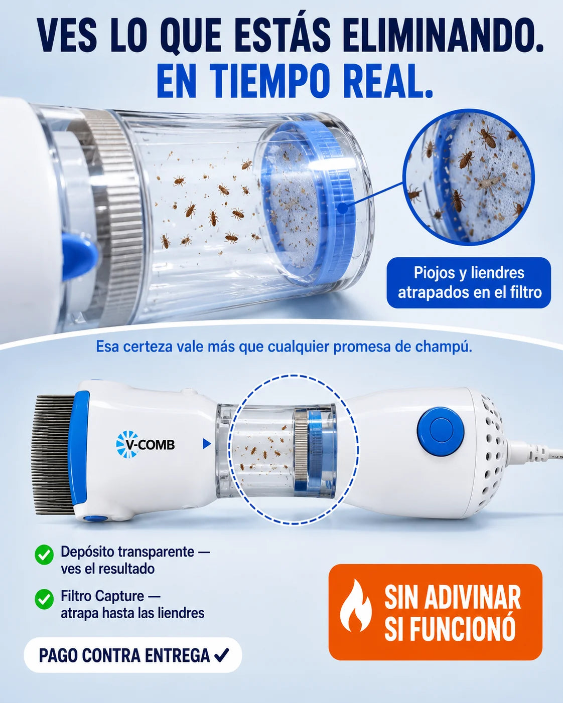 Extractor Médico de Piojos Licetec V-Comb®