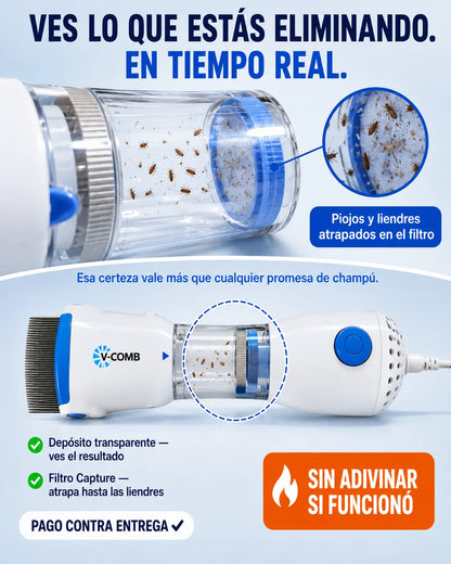 Extractor Médico de Piojos Licetec V-Comb®
