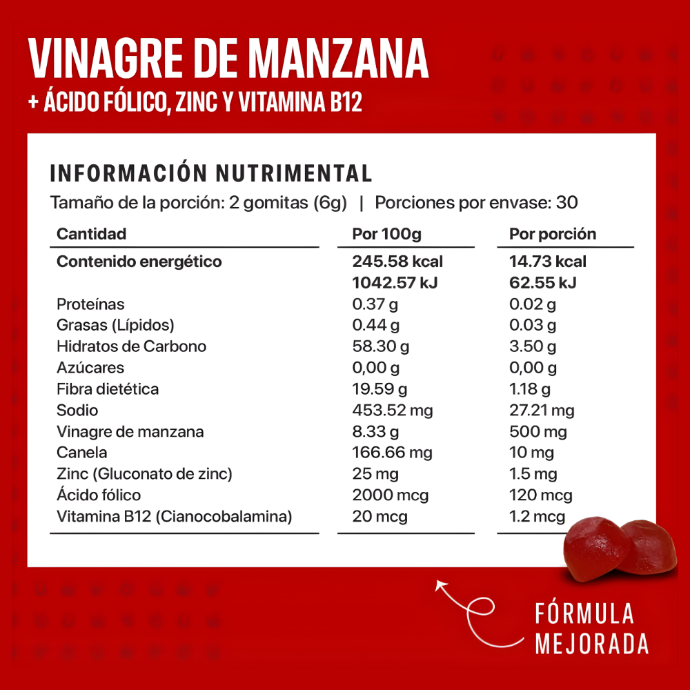 Vinagre De Manzana Gummy life