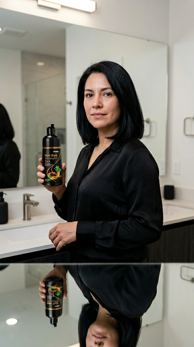 ELIMINA CANAS DE FORMA SEGURA EN 15 MINUTOS CON SHAMPOO HAIR DYE MIEL